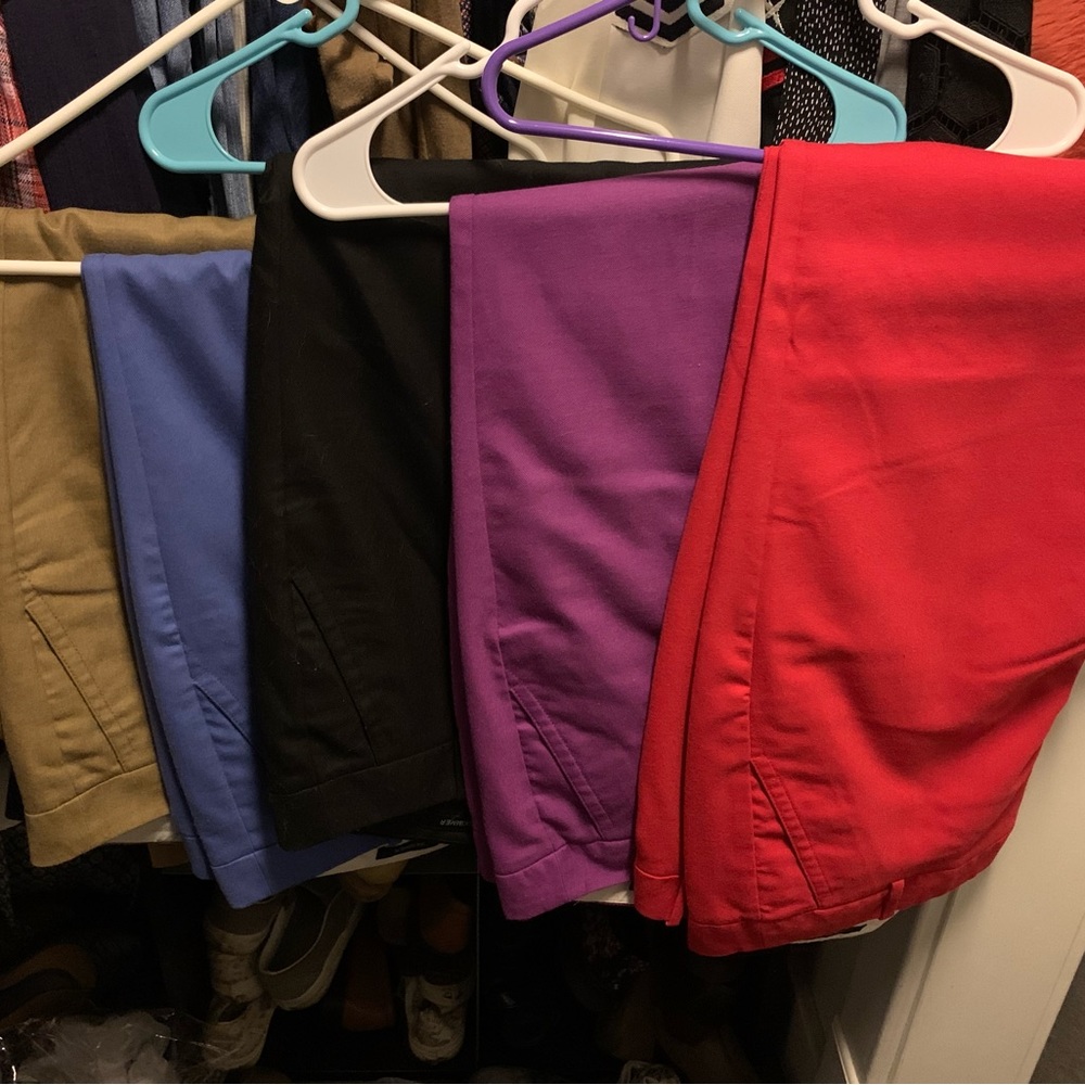 Five pairs of J. Crew City Fit Skimmer Women’s Pants!